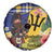 Barbados Celtic 2025 Festival Spare Tire Cover Scottish Man With Bagpipes