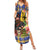 Barbados Celtic 2025 Festival Summer Maxi Dress Scottish Man With Bagpipes