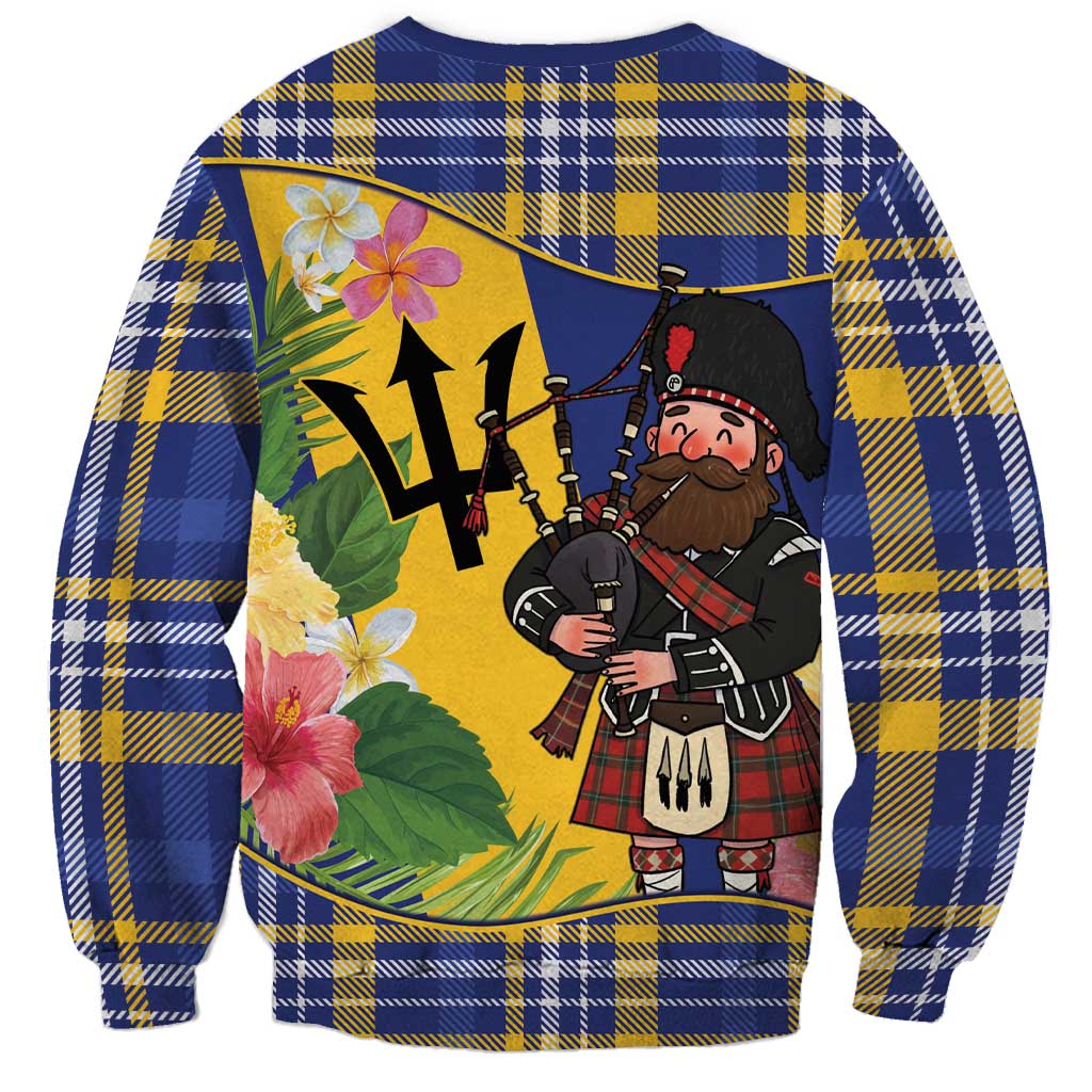 Barbados Celtic 2025 Festival Sweatshirt Scottish Man With Bagpipes