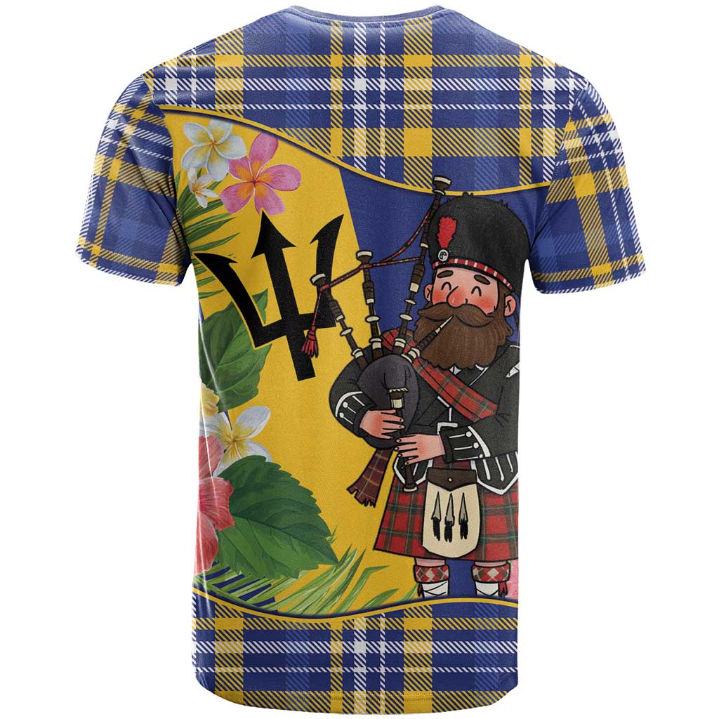 Barbados Celtic 2025 Festival T Shirt Scottish Man With Bagpipes