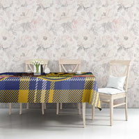 Barbados Celtic 2025 Festival Tablecloth Scottish Man With Bagpipes