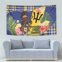 Barbados Celtic 2025 Festival Tapestry Scottish Man With Bagpipes