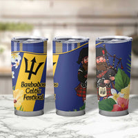 Barbados Celtic 2025 Festival Tumbler Cup Scottish Man With Bagpipes