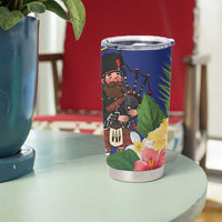 Barbados Celtic 2025 Festival Tumbler Cup Scottish Man With Bagpipes