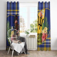 Barbados Celtic 2025 Festival Window Curtain Scottish Man With Bagpipes
