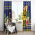 Barbados Celtic 2025 Festival Window Curtain Scottish Man With Bagpipes