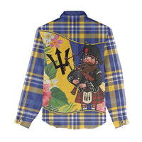 Barbados Celtic 2025 Festival Women Casual Shirt Scottish Man With Bagpipes