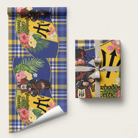 Barbados Celtic 2025 Festival Wrapping Paper Scottish Man With Bagpipes - Wonder Print Shop