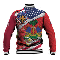 Haitian Heritage Month Baseball Jacket Haitian Americans Proud Grunge Style