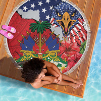 Haitian Heritage Month Beach Blanket Haitian Americans Proud Grunge Style