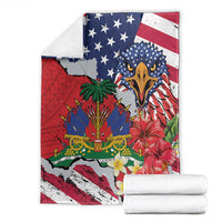 Haitian Heritage Month Blanket Haitian Americans Proud Grunge Style