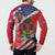 Haitian Heritage Month Button Sweatshirt Haitian Americans Proud Grunge Style
