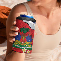 Haitian Heritage Month 4 in 1 Can Cooler Tumbler Haitian Americans Proud Grunge Style