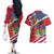 Haitian Heritage Month Couples Matching Off The Shoulder Long Sleeve Dress and Hawaiian Shirt Haitian Americans Proud Grunge Style