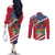Haitian Heritage Month Couples Matching Off The Shoulder Long Sleeve Dress and Long Sleeve Button Shirt Haitian Americans Proud Grunge Style