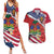 Haitian Heritage Month Couples Matching Summer Maxi Dress and Hawaiian Shirt Haitian Americans Proud Grunge Style