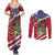 Haitian Heritage Month Couples Matching Summer Maxi Dress and Long Sleeve Button Shirt Haitian Americans Proud Grunge Style