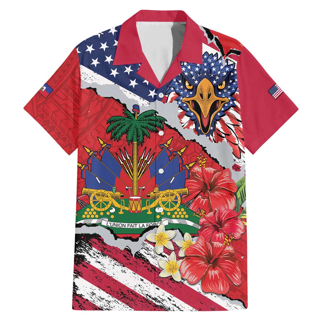 Haitian Heritage Month Family Matching Mermaid Dress and Hawaiian Shirt Haitian Americans Proud Grunge Style