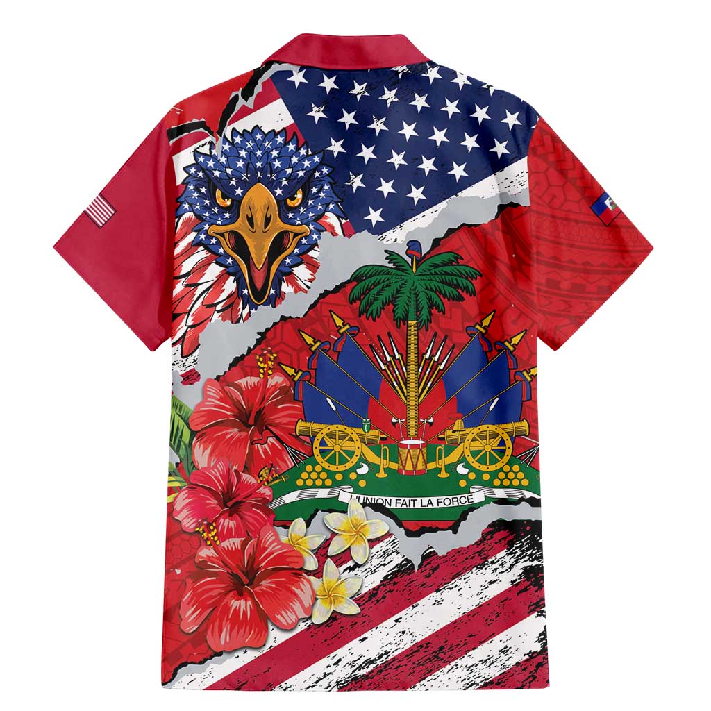 Haitian Heritage Month Family Matching Mermaid Dress and Hawaiian Shirt Haitian Americans Proud Grunge Style