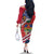 Haitian Heritage Month Family Matching Off The Shoulder Long Sleeve Dress and Hawaiian Shirt Haitian Americans Proud Grunge Style