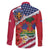 Haitian Heritage Month Family Matching Off Shoulder Short Dress and Hawaiian Shirt Haitian Americans Proud Grunge Style
