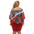 Haitian Heritage Month Family Matching Off Shoulder Short Dress and Hawaiian Shirt Haitian Americans Proud Grunge Style