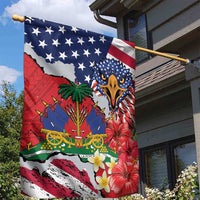 Haitian Heritage Month Garden Flag Haitian Americans Proud Grunge Style