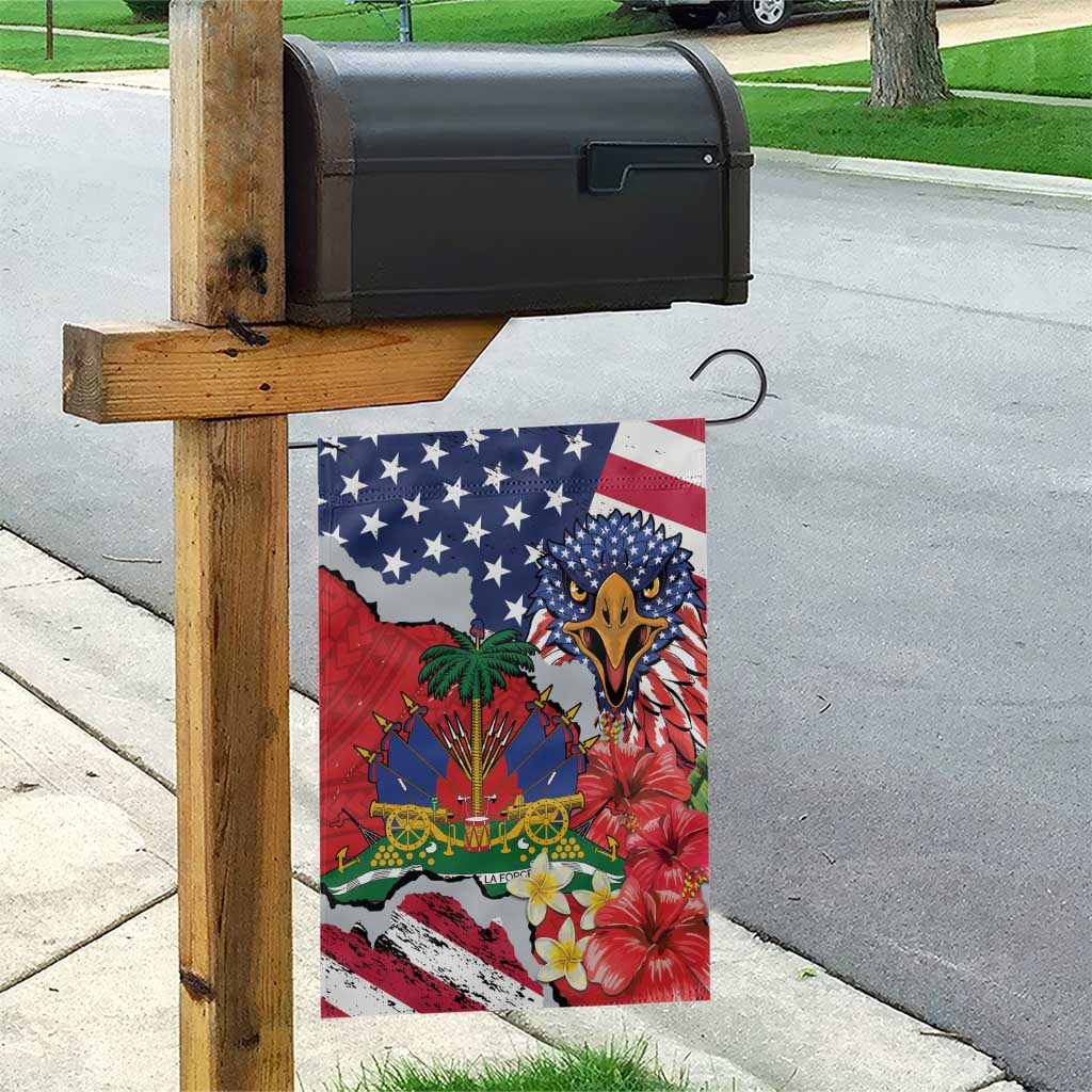 Haitian Heritage Month Garden Flag Haitian Americans Proud Grunge Style