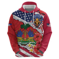 Haitian Heritage Month Hoodie Haitian Americans Proud Grunge Style