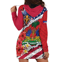 Haitian Heritage Month Hoodie Dress Haitian Americans Proud Grunge Style