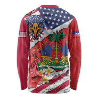 Haitian Heritage Month Long Sleeve Shirt Haitian Americans Proud Grunge Style