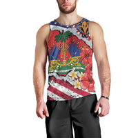 Haitian Heritage Month Men Tank Top Haitian Americans Proud Grunge Style