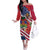 Haitian Heritage Month Off The Shoulder Long Sleeve Dress Haitian Americans Proud Grunge Style
