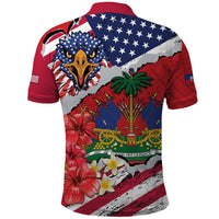 Haitian Heritage Month Polo Shirt Haitian Americans Proud Grunge Style