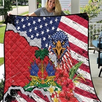 Haitian Heritage Month Quilt Haitian Americans Proud Grunge Style