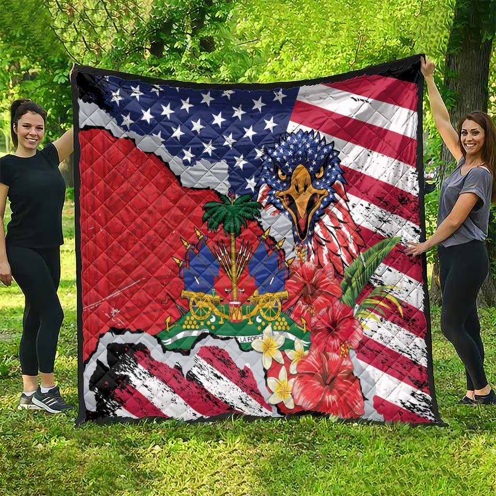 Haitian Heritage Month Quilt Haitian Americans Proud Grunge Style