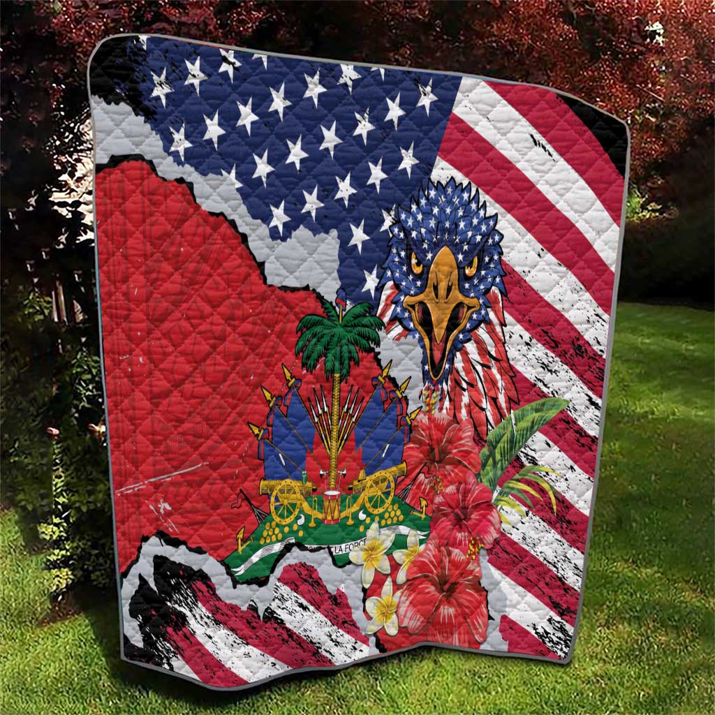 Haitian Heritage Month Quilt Haitian Americans Proud Grunge Style