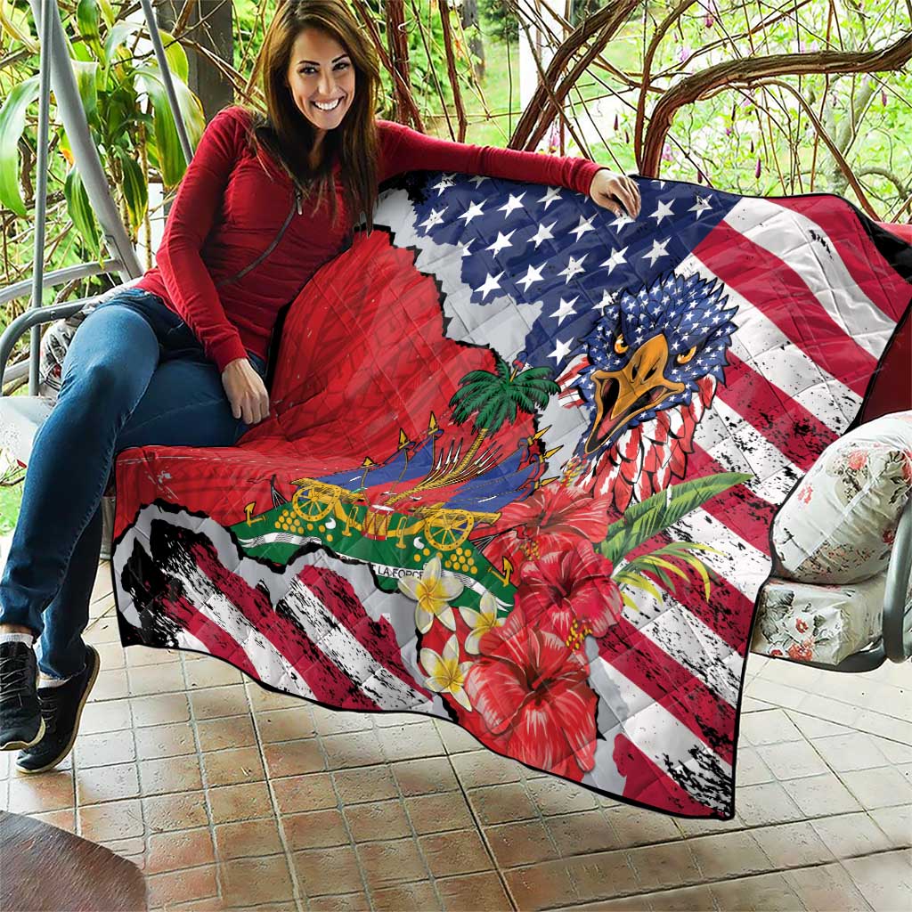 Haitian Heritage Month Quilt Haitian Americans Proud Grunge Style