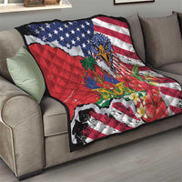 Haitian Heritage Month Quilt Haitian Americans Proud Grunge Style