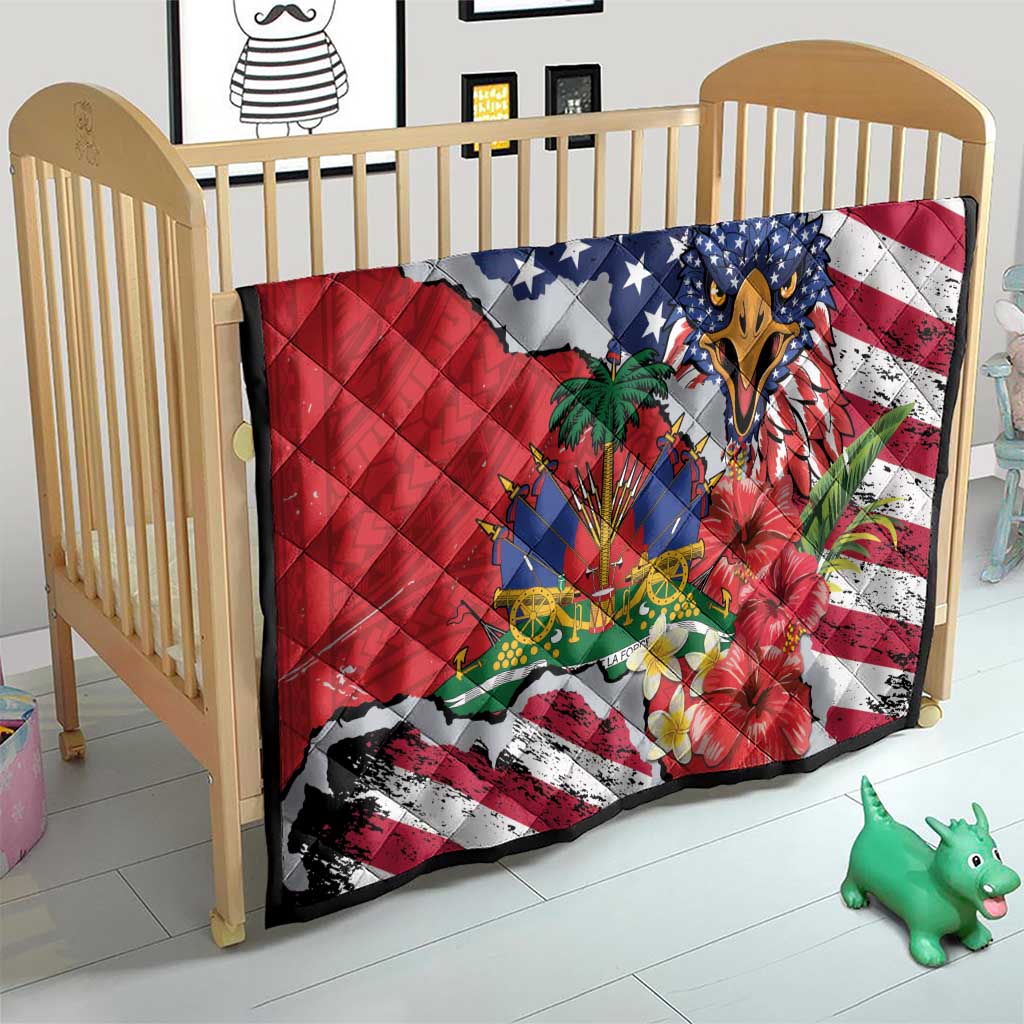 Haitian Heritage Month Quilt Haitian Americans Proud Grunge Style