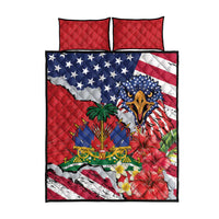 Haitian Heritage Month Quilt Bed Set Haitian Americans Proud Grunge Style
