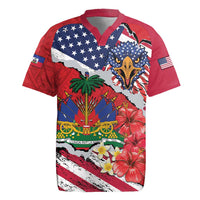 Haitian Heritage Month Rugby Jersey Haitian Americans Proud Grunge Style