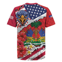 Haitian Heritage Month Rugby Jersey Haitian Americans Proud Grunge Style