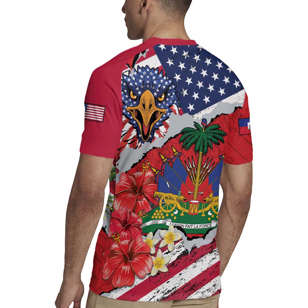 Haitian Heritage Month Rugby Jersey Haitian Americans Proud Grunge Style
