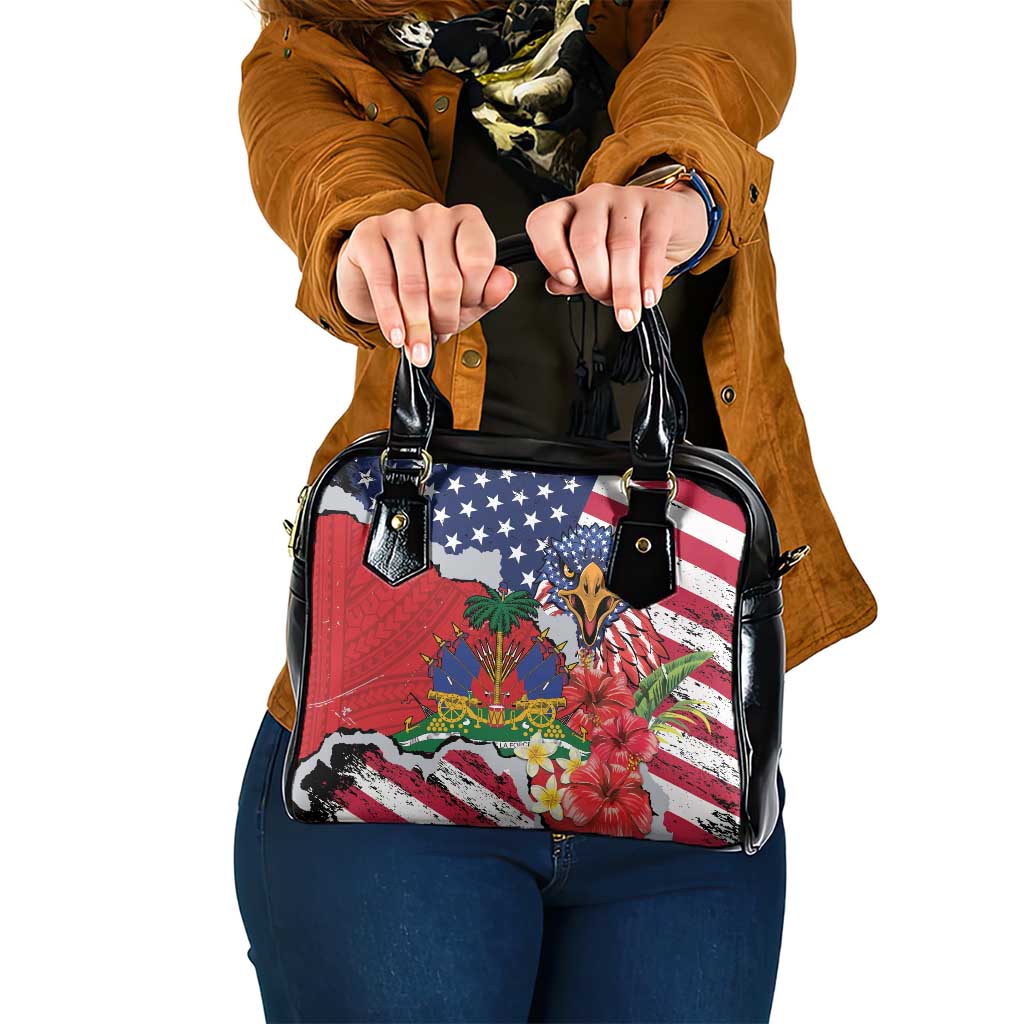 Haitian Heritage Month Shoulder Handbag Haitian Americans Proud Grunge Style