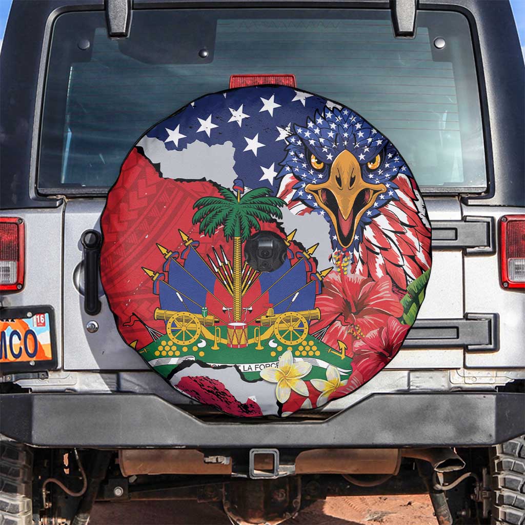 Haitian Heritage Month Spare Tire Cover Haitian Americans Proud Grunge Style