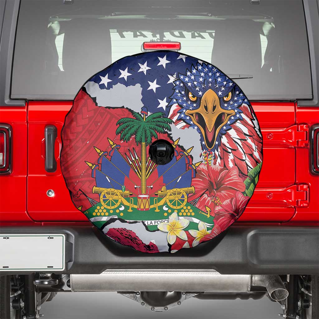 Haitian Heritage Month Spare Tire Cover Haitian Americans Proud Grunge Style