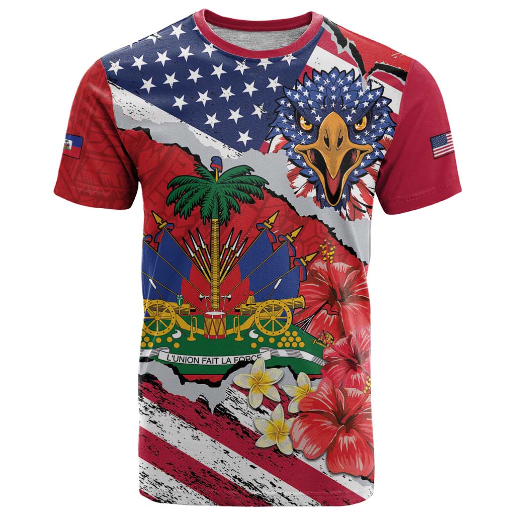 Haitian Heritage Month T Shirt Haitian Americans Proud Grunge Style