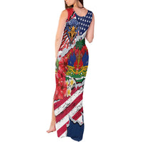 Haitian Heritage Month Tank Maxi Dress Haitian Americans Proud Grunge Style