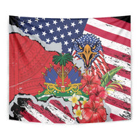 Haitian Heritage Month Tapestry Haitian Americans Proud Grunge Style